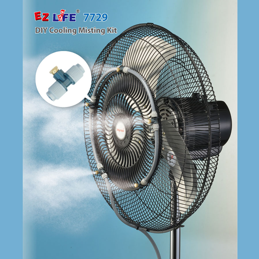 7729 DIY Cooling Misting Kit Mytek Ventilador & Enfriador
