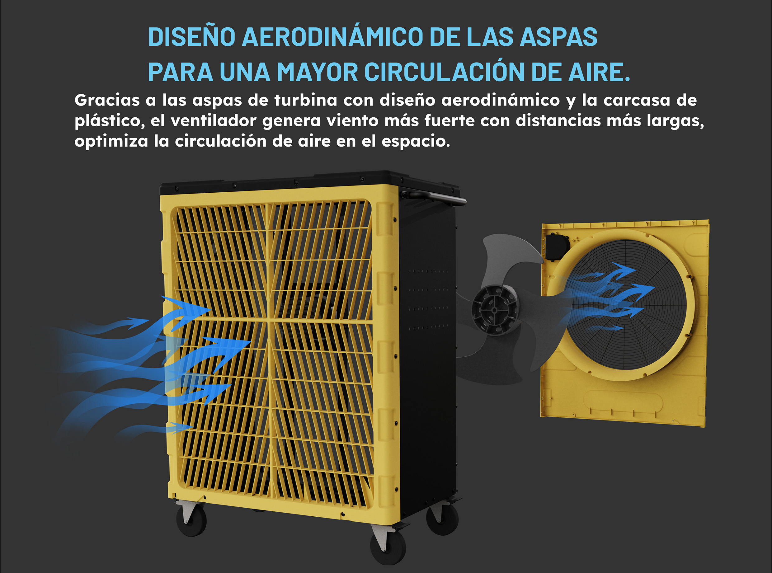 3414 Ventilador Industrial Multifuncional 22’’