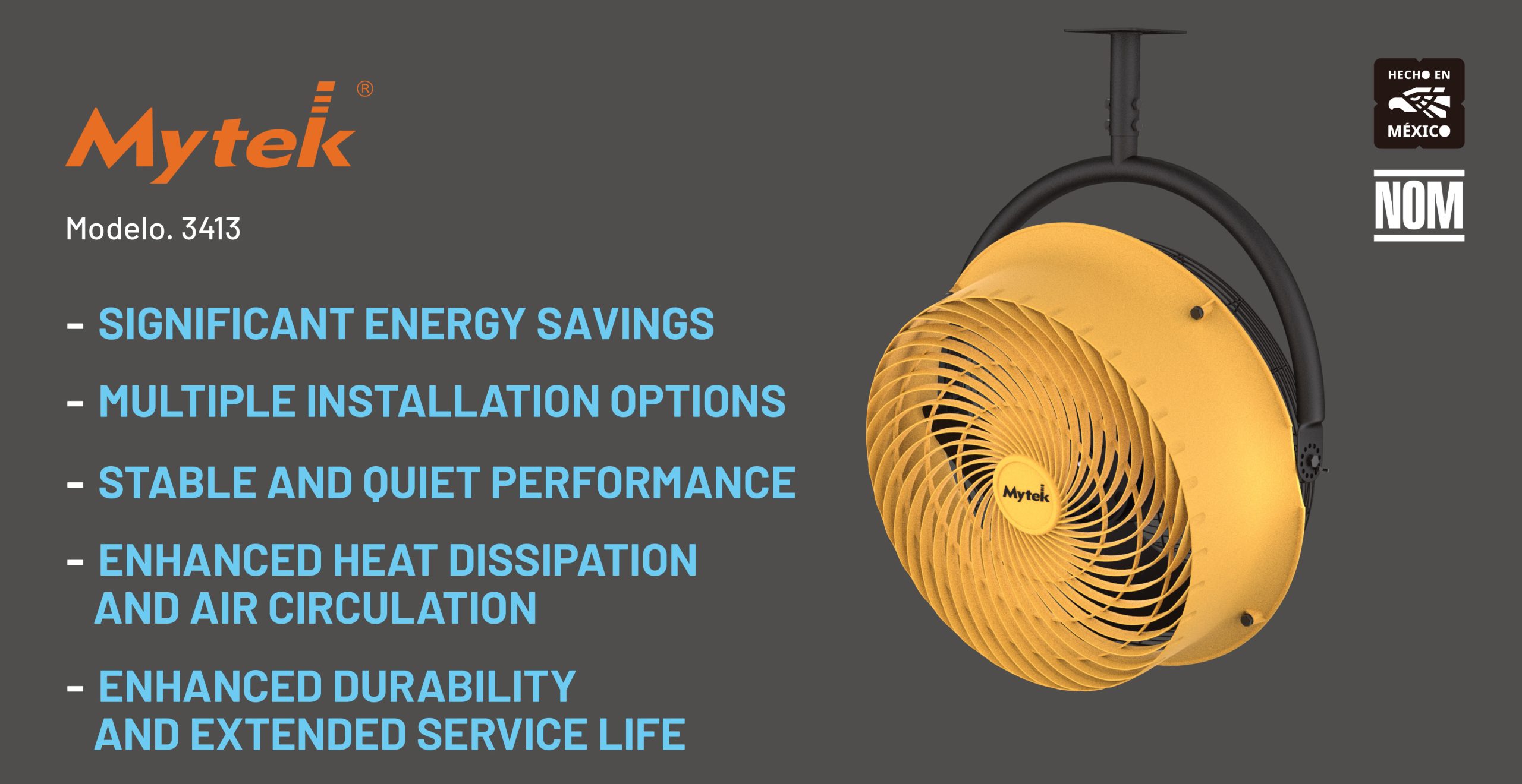 3413 Industrial Fan 22’’ High-Speed Industrial Fan